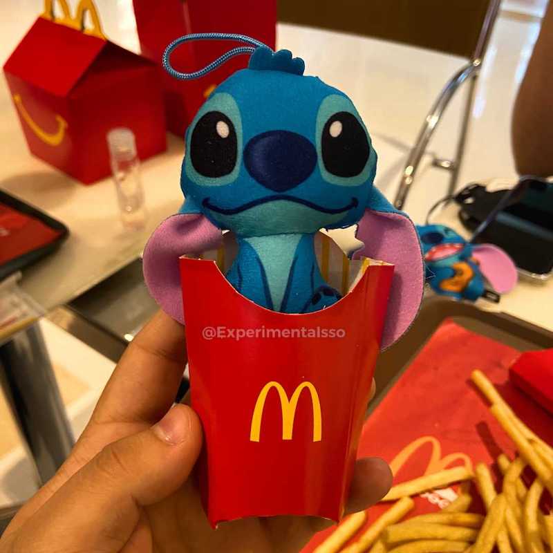 Novos brinquedos do Stitch no McLanche Feliz de Março!