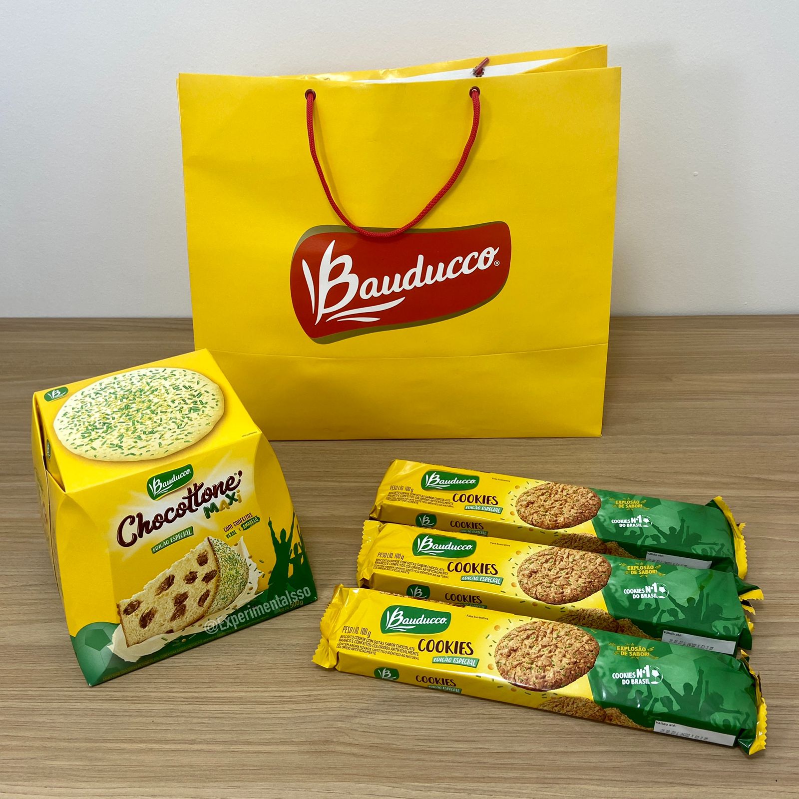 Recebidos Bauducco Edição Especial verde e amarelo!
