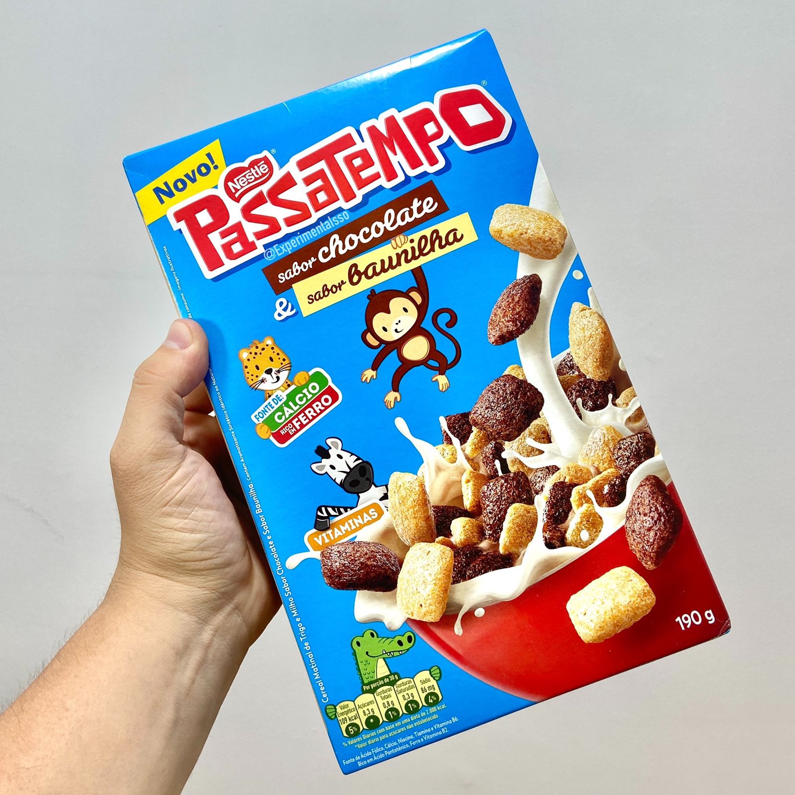 Passatempo Cereal – Sabor Chocolate ao Leite e Chocolate Branco