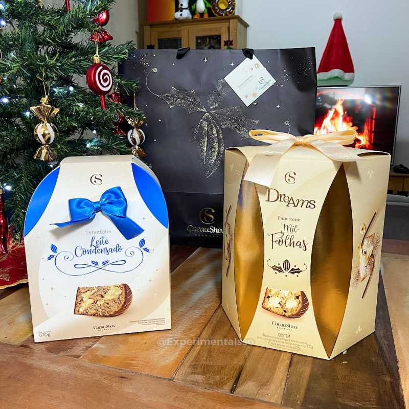 Cacau Show Panettone DreamsMil Folhas e Leite Condensado