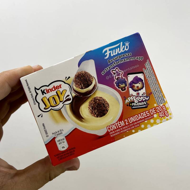 O que vem no Kinder Joy Funko?