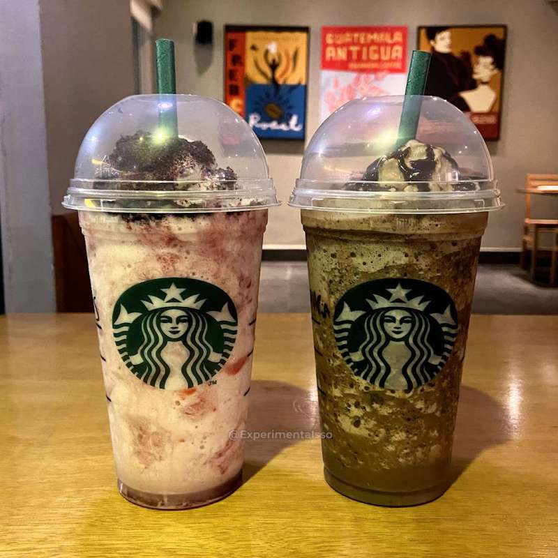 Starbucks® Molten Chocolate e Berry Frappuccino
