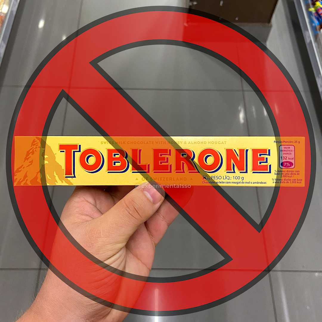 Toblerone é proibido de se denominar como chocolate suíço e usar a imagem de Alpes em sua embalagem