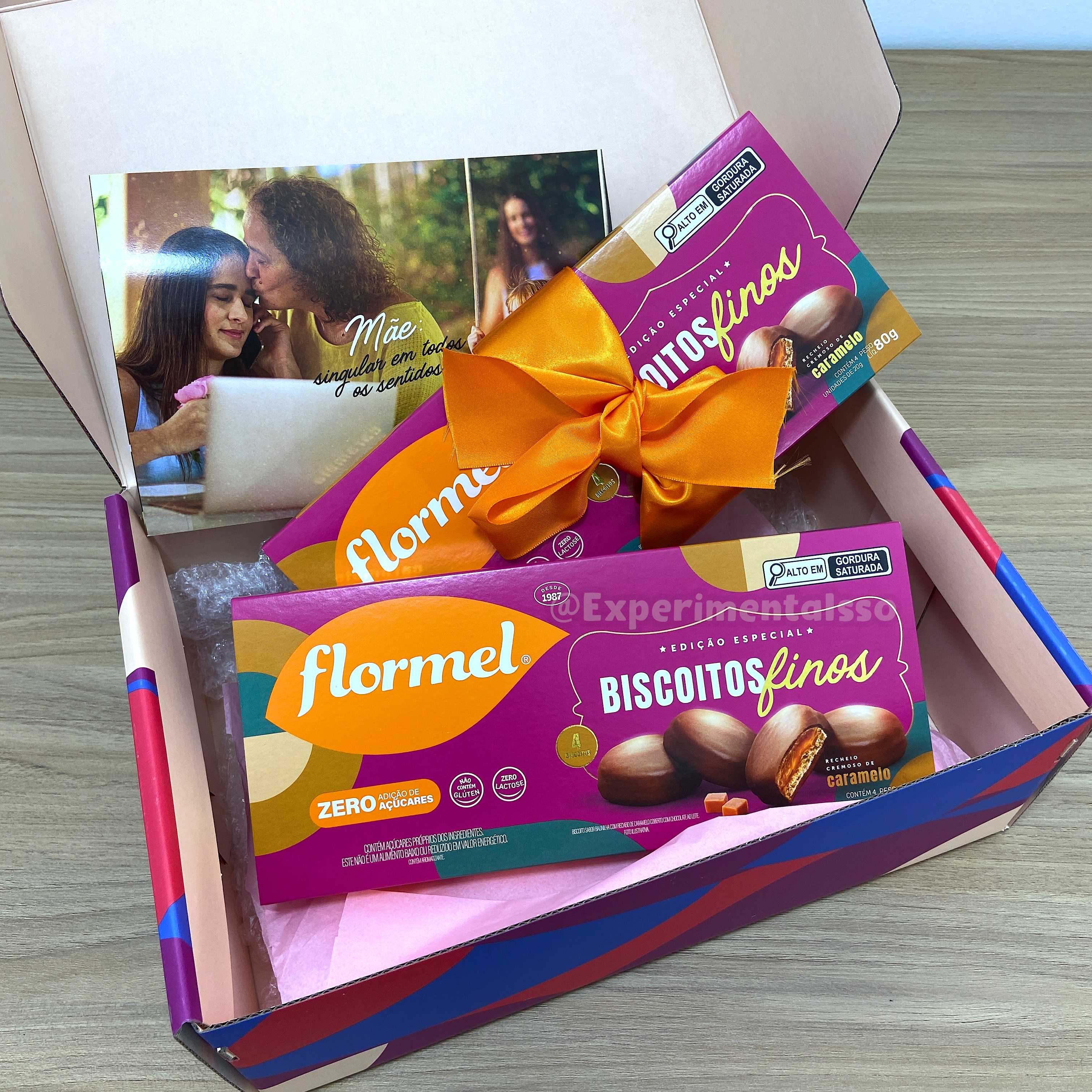 Biscoito Fino de Chocolate com Recheio de Caramelo Zero Açúcar