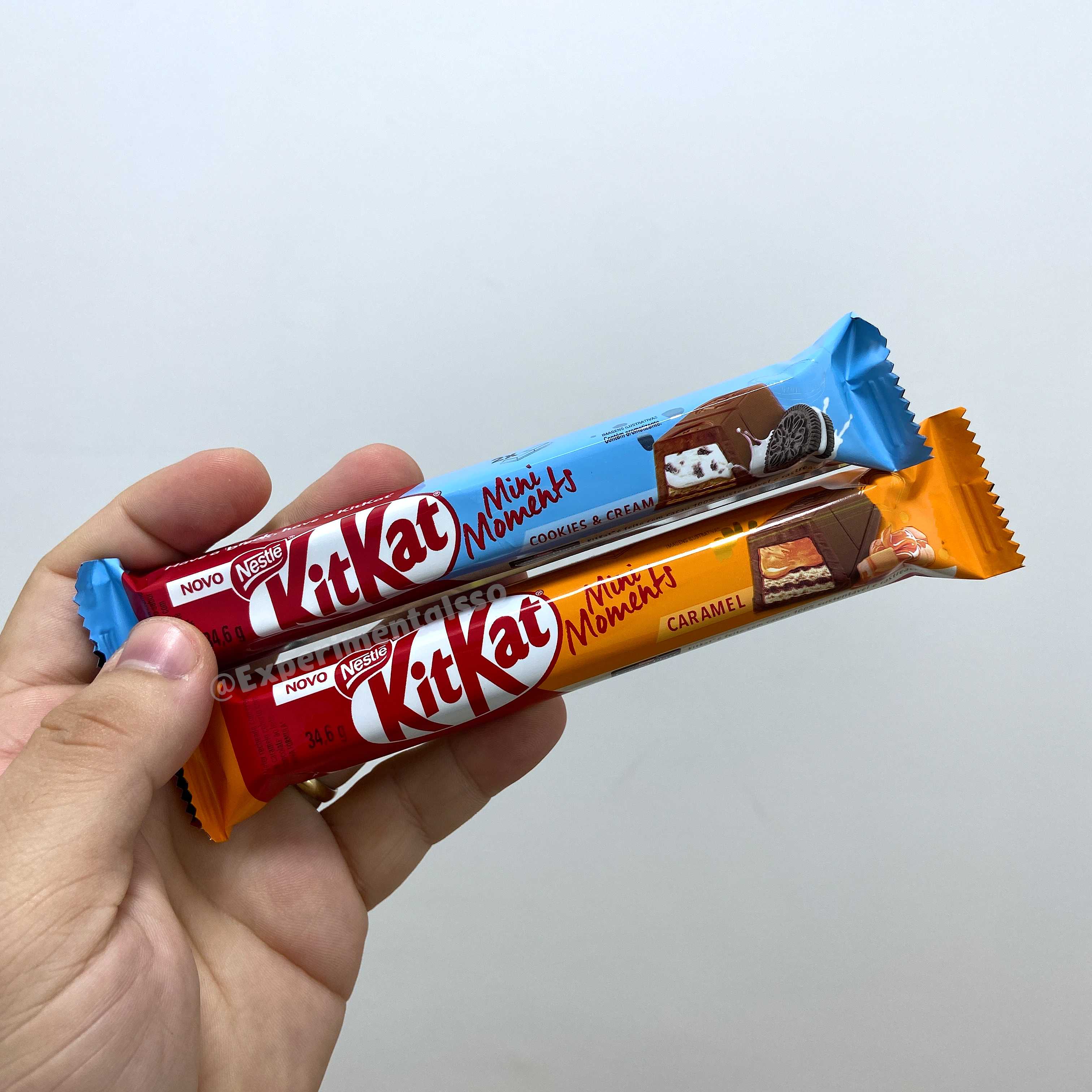 Novo KitKat Mini Moments – Caramel e Cookies & Cream