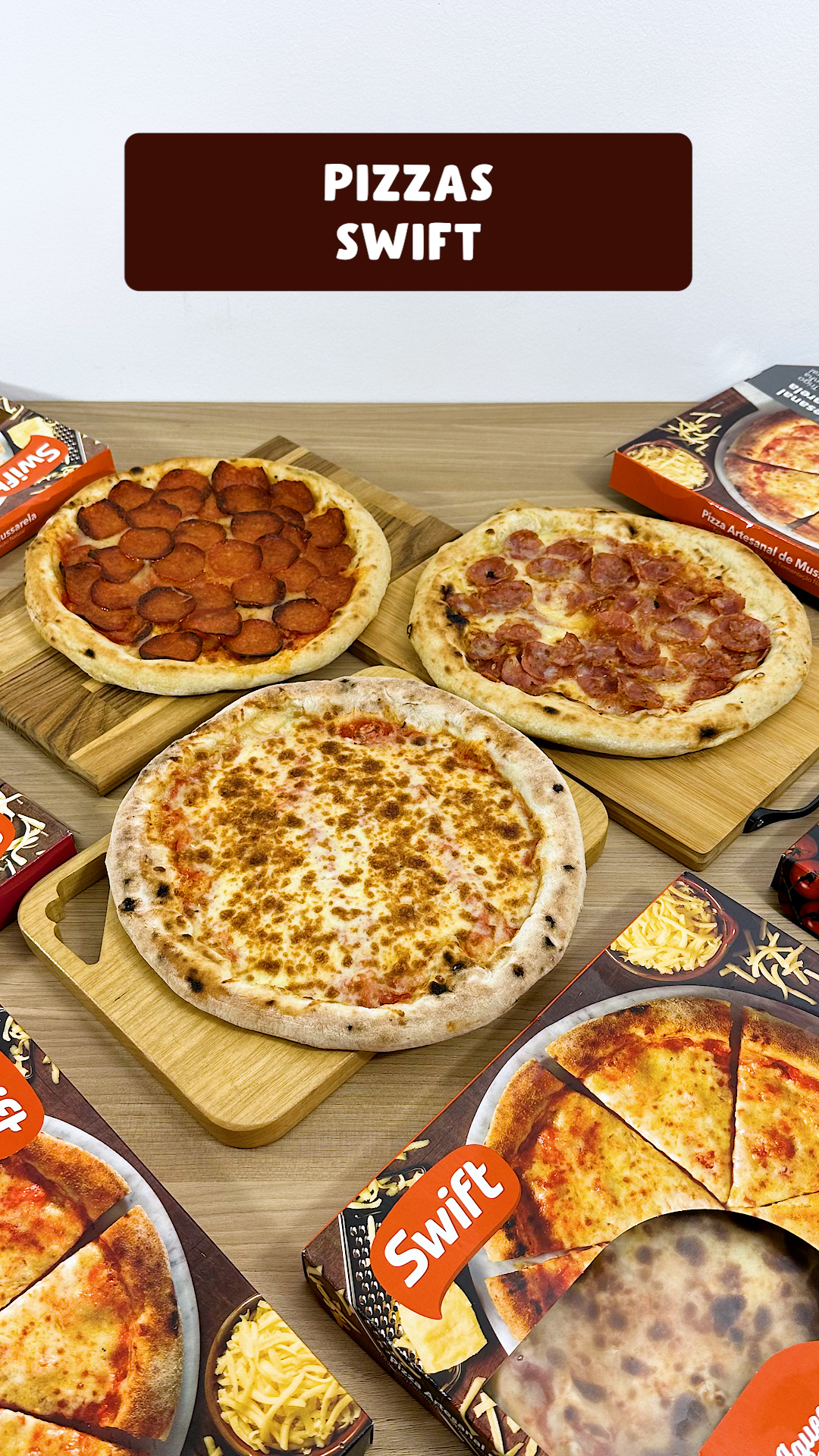 Experimentamos as pizzas congeladas Swift!