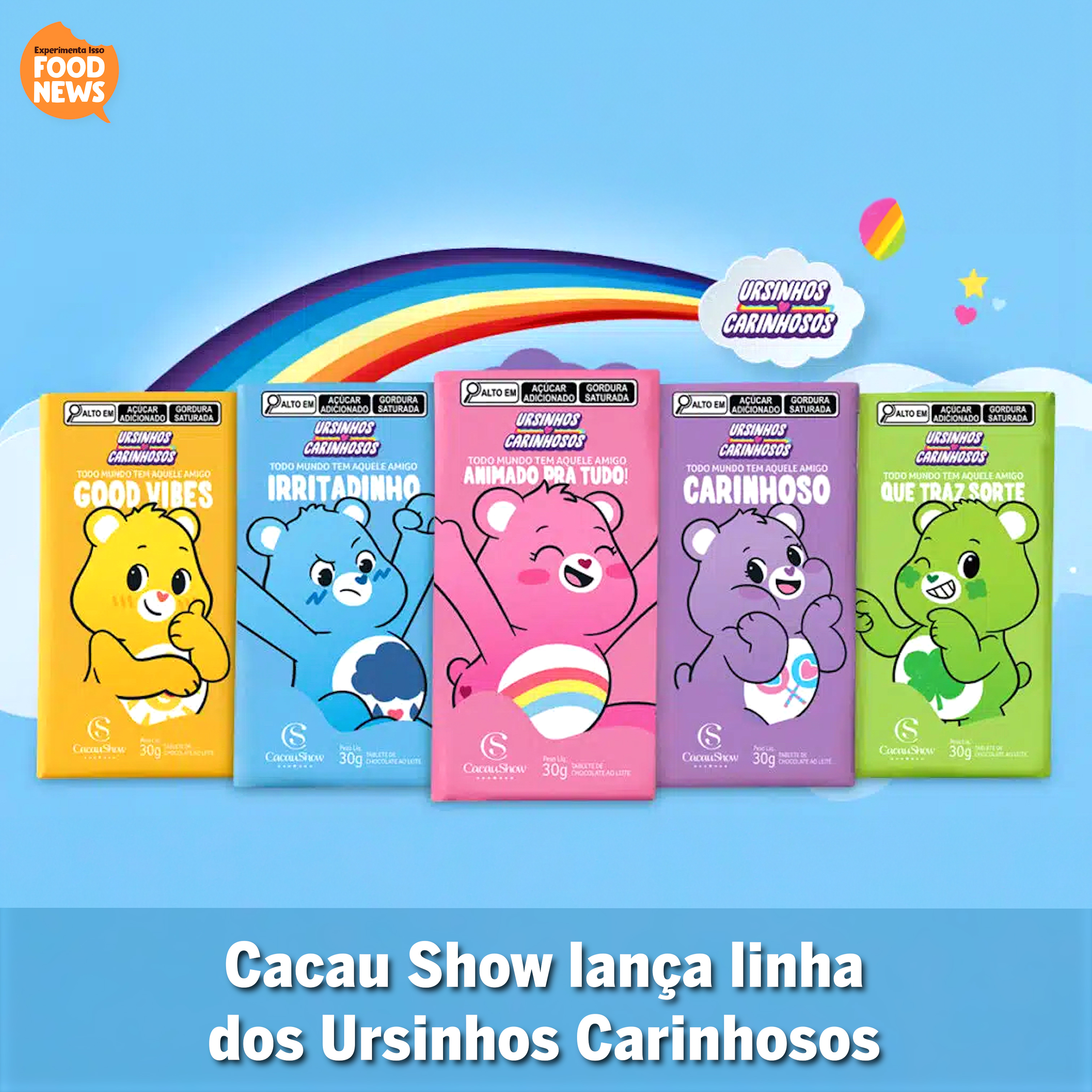 Cacau Show lança linha dos Ursinhos Carinhosos