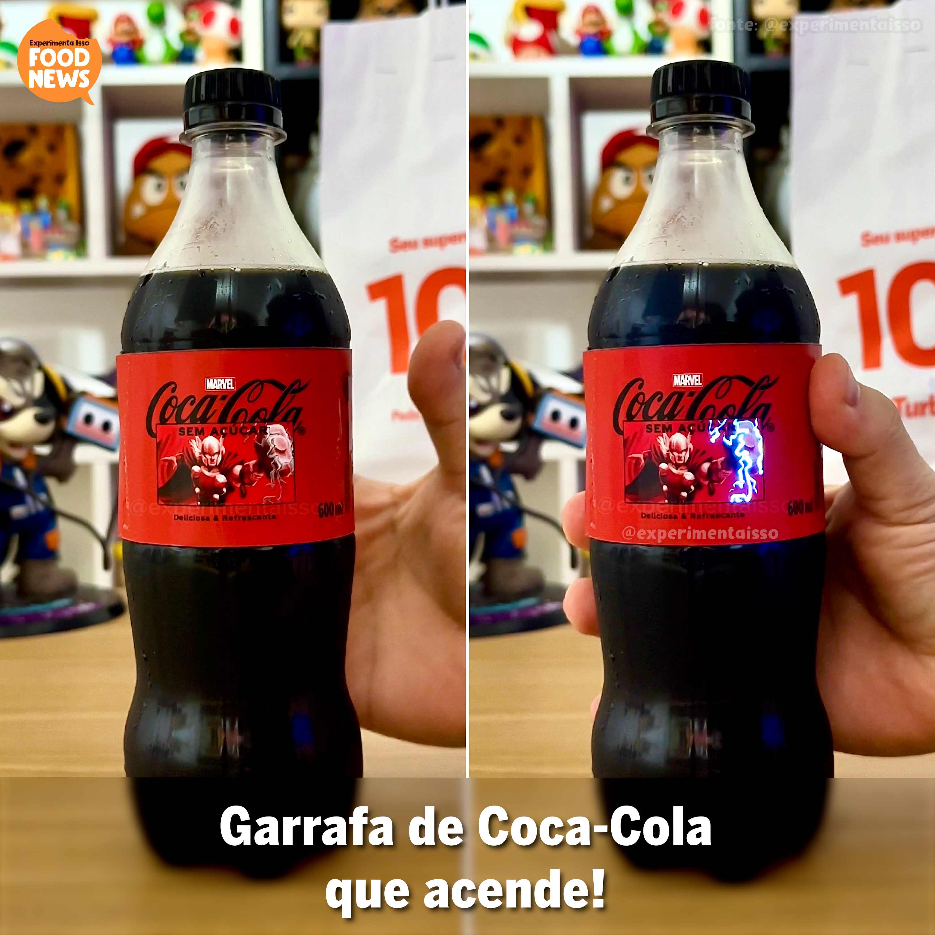 Coca-Cola e Rappi lançam garrafa especial que acende!