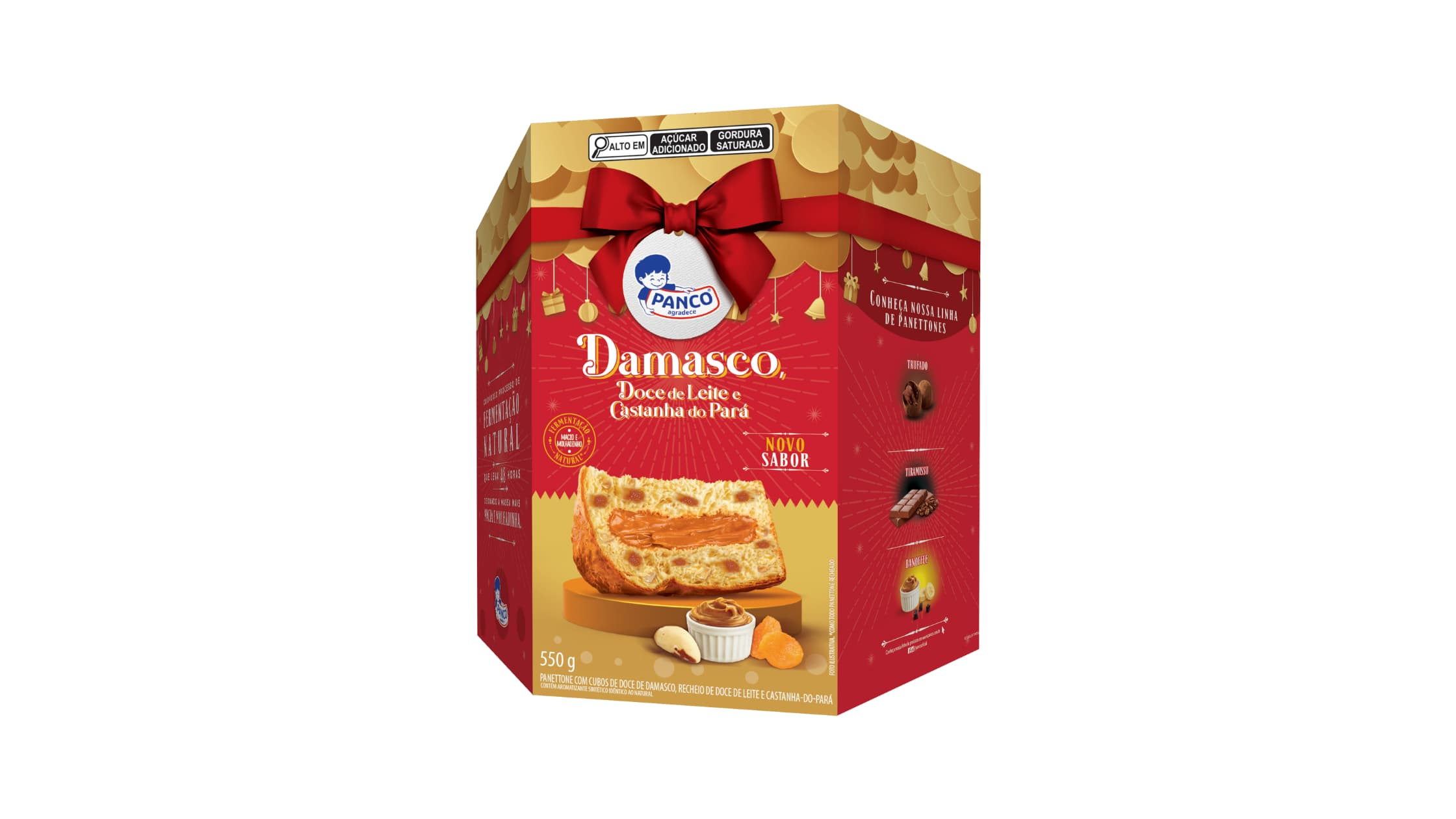 Panco lança Panettone de Damasco, Doce de Leite e Castanha-do-Pará para o Natal