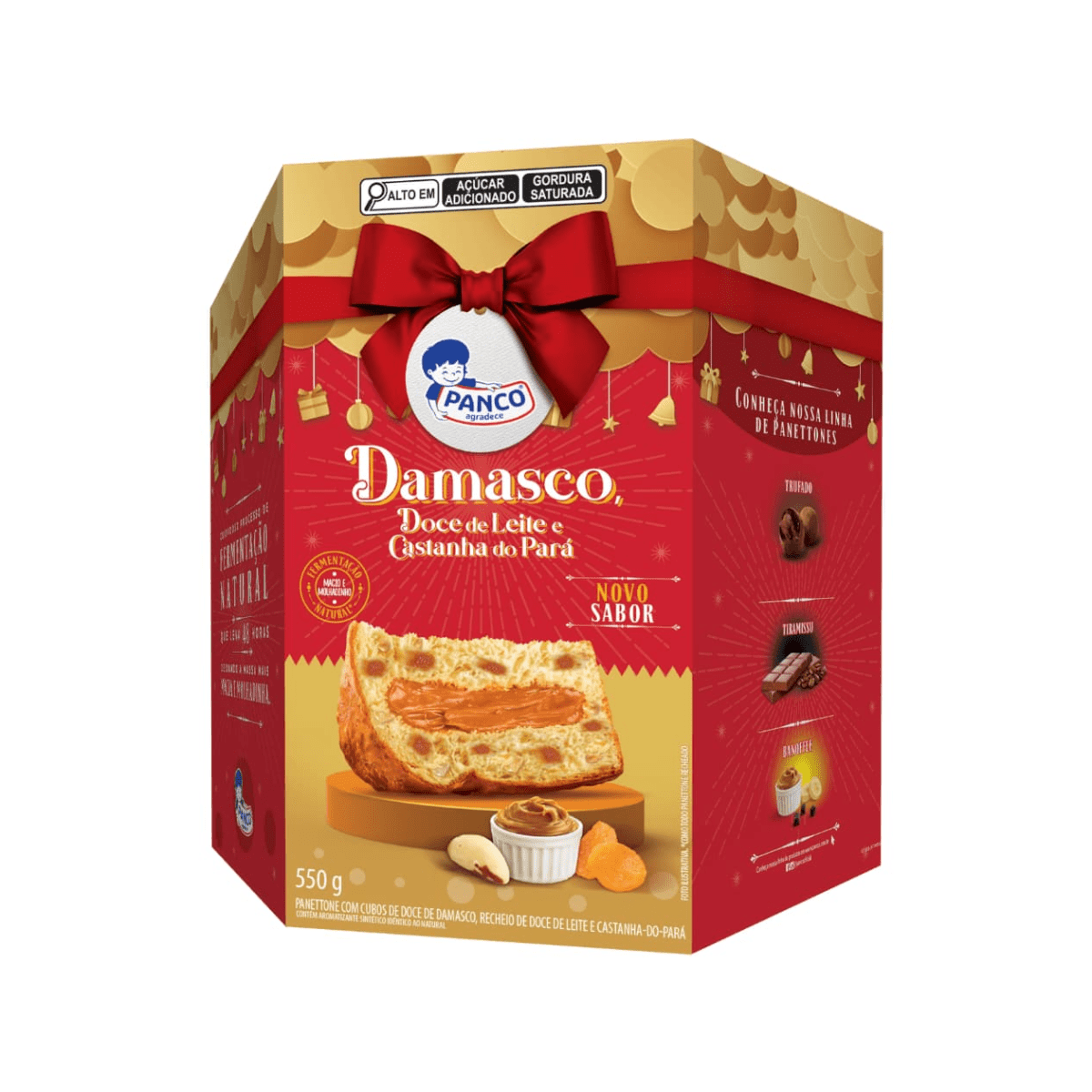 Panco lança Panettone de Damasco, Doce de Leite e Castanha-do-Pará para o Natal