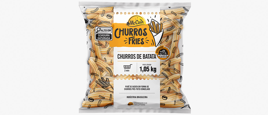 McCain Lança Novo Formato de Batata para o Setor de Food Service: Churros de Batata