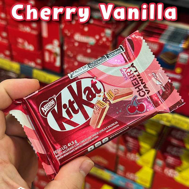 Novo KitKat sabor Cherry Vanilla (Cereja e Baunilha)