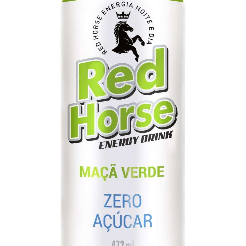 Red Horse Energy Drink – Maçã Verde Zero Açúcar