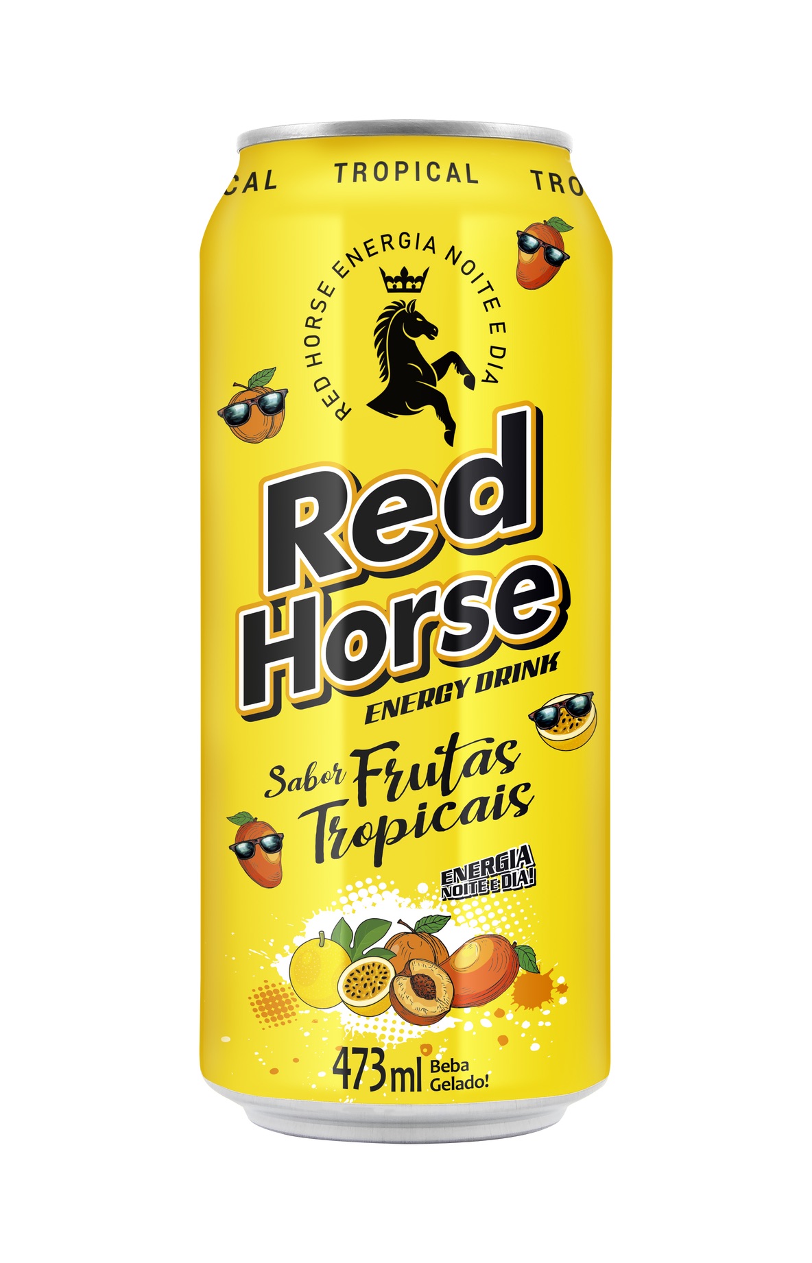 Red Horse Energy Drink – sabor Frutas Tropicais