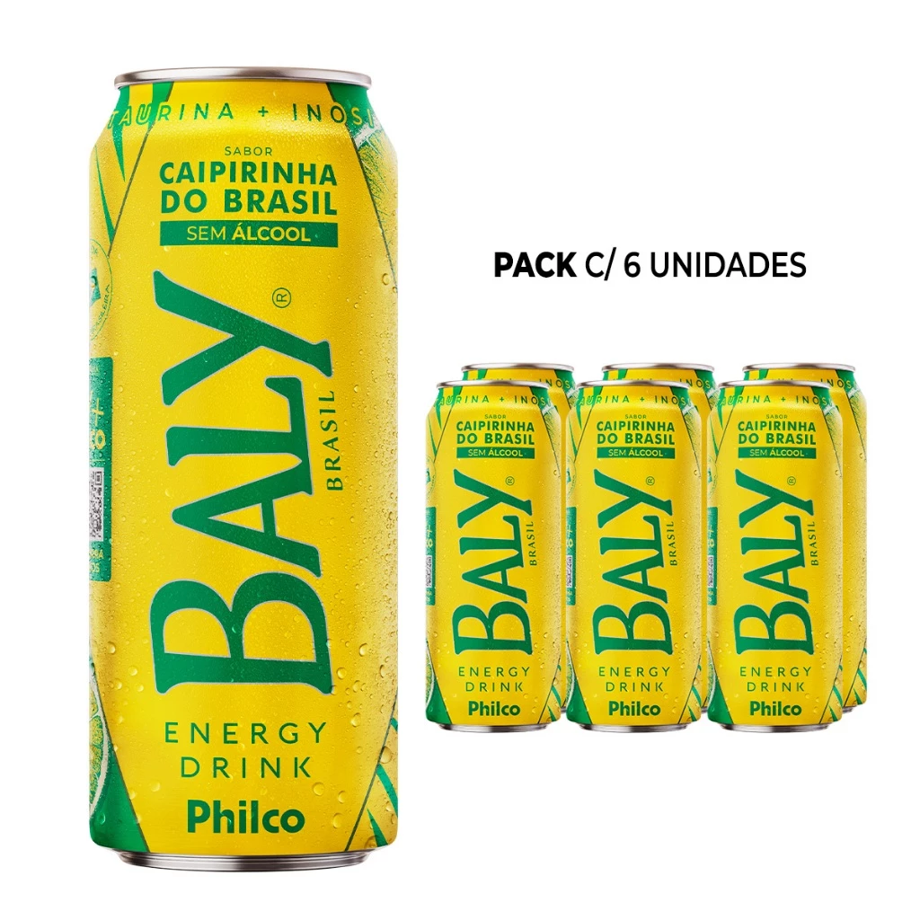 Pack Energético Baly Caipirinha do Brasil 473 ml