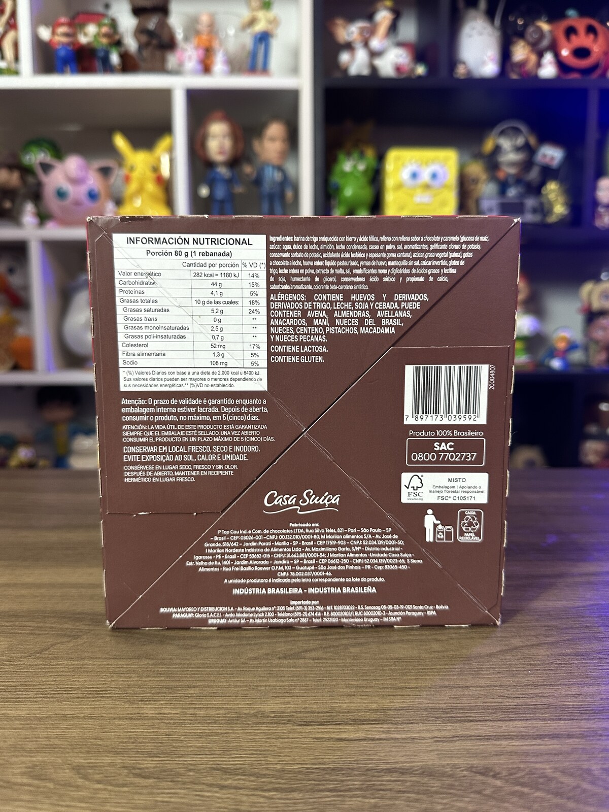 Ingredientes e tabela nutricional do Panettone Brigadeiro Casa Suíça 2026