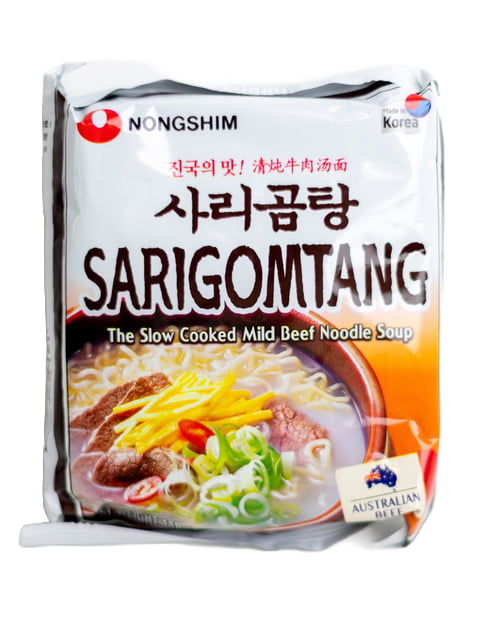 Nongshim Sarigomtang macarrão coreano com caldo suave de carne